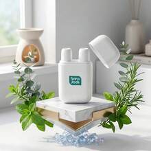 Inhaler Aromaterapi Cool Mint, Batang Energi Portabel Dua Lubang untuk Meningkatkan Fokus, Diffuser Saku Minyak Esensial Peppermint yang Menyegarkan Secara Instan - Putih - View 14