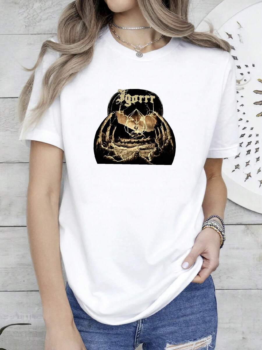 Women T-Shirts - 白色 - 查看 1