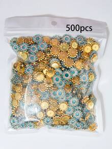 50/80/120/500pcs Rhinestone Beads, Fashionable Light Lake Blue Rhinestone Decorative Jewelry Making Beads, Suitable For Craft Making - 14mm Light Blue Diamond - View 16