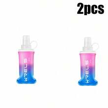 WRELS 1/2件漸層時尚便攜可折疊輕量軟水瓶，150/250ml/500ml可選，適合跑步、徒步與騎行 - 彩色 - 查看 33