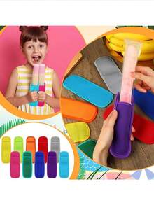 15pcs Reusable Washable Popsicle Sleeves, Insulated Popsicle Covers, Ice Cream Popsicle Bags, Summer Popsicle Protection Covers - Multicolor - View 4