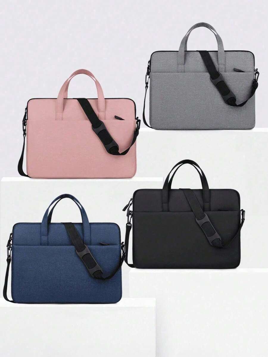 Fashionable Minimalist New Versatile Shoulder Handbag Business Laptop Briefcase Office Bag Padded Tech Organizer Case Travel Essential Professional - Multicolor - View 1