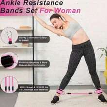 Adjustable Ankle Strap Resistance Band, Yoga Leg And Hip Trainer, Pilates, Gym And Home Workout Hip Training Stretch Band - Multicolor - View 1