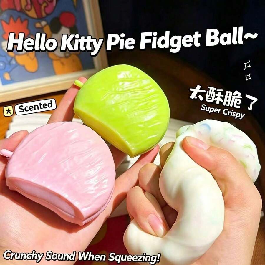 1pc Realistic Food Toy Multi-Color Chocolate Pie Building Block Filling Slow Rebound Malleable Stress Relief Squeeze Toy (Random Color) - Multicolor - View 1