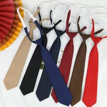 1pc Women's Red Academy Style Uniform With Adjustable Tie, Versatile Fashion Look For Wedding Party, Music Festival - Red - View 2