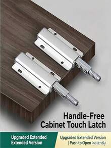 Aluminum Alloy Cabinet Door Spring, Push To Open, No Handle Required, Makes Cabinet Doors More High-End And More Beautiful - S - View 5