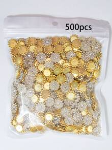 50/80/120/500 piezas Cuentas de strass, Cuentas decorativas de strass blanco de moda para hacer joyas, Adecuadas para hacer manualidades - diamante blanco de 14 mm - Ver 16