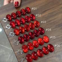 MIANEL GEL 10ML 2026夏季新款熱銷美白紅色拉菲亞貓眼凝膠指甲油，紅色系列貓眼磁性凝膠指甲油，亮紅色，沙龍級指甲凝膠，美甲用品 - 彩色 - 查看 23