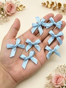 (50pcs/Pack) 4cm Ribbon Bows, Multiple Colors Available, Suitable For Gift Decoration And Making Hair Clips & Headbands, Valentine's Day Gift - 4cm Ribbon Bow - View 6