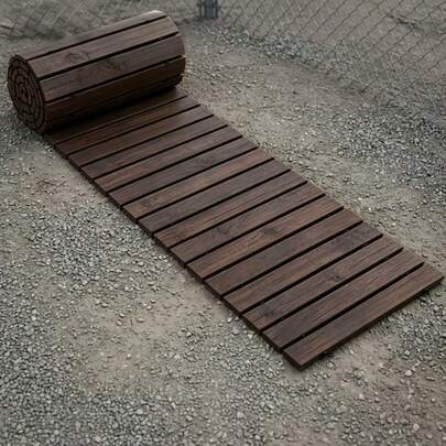 Camino de madera duradero y adaptable para césped & jardín, borde de paisaje robusto para caminos, parterres de flores y invernaderos, disponible en longitudes de 36 a 192 pulgadas