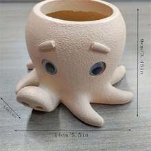 Octopus Shaped Flower Pot, Planter Pot For Indoor And Outdoor, Succulent Plant Pots, Plants Desk Display Resin Pots, Fower Arrangement Home Decoration - Irregular Shape - View 2