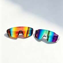 Multiple Pairs Men's Plastic Sports Cycling Decorative Fashion Glasses Suitable For Daily Wear, Photography, Shopping, Hiking, Travel And More - Multicolor - View 23