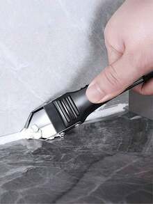 5-In-1 Multi-Function Scraper, Multi-Function Silicone Caulking Tool Set, All-Purpose Glass Glue Scraper, Scraper And Leveling Tool, Suitable For Tile Sealing, Grout Polishing, Floor Cleaning And Edge Trimming, Kitchen Accessories, Cleaning Tools - Multicolor - View 6