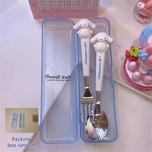 2pcs/Set Set Peralatan Makan Portabel Stainless Steel Sanrio, Peralatan Makan yang Dapat Digunakan Kembali, Sendok dan Garpu untuk Perjalanan Luar Ruangan, Cocok untuk Berbagai Acara, Sempurna sebagai Hadiah Liburan (Kotak Peralatan Makan Dapat Dilepas atau Tidak Dapat Dilepas, Diberikan Secara Acak) - MultiWarna - View 16