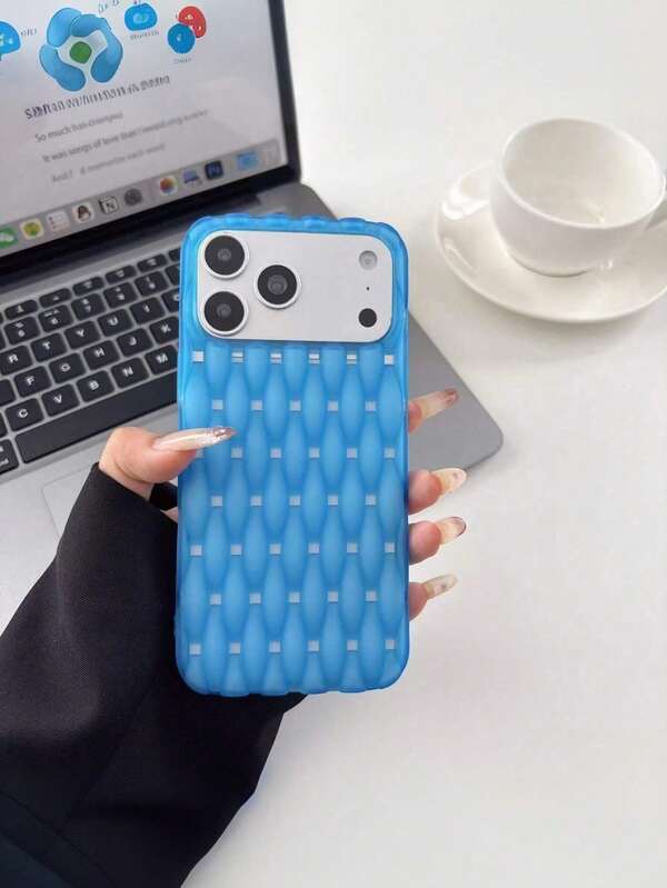 CteGlodrix Nueva funda para teléfono, funda protectora transparente mate con grandes orificios disipadores de calor, de moda, adecuada para 17 Pro Max / 16 / 15 / 14 / 13 / 12 / 11, funda protectora flexible y antideslizante