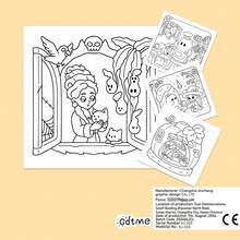 GDTME Otoño Espeluznante: Libro para Colorear para Adultos, Libro para Colorear para Niños, 24 Páginas de Garabatos de Fantasmas Lindos, Otoño/Invierno, Actividad de Colorear Padres-Hijos, Sanación, Adecuado para Niñas, Niños, Cumpleaños, Aniversario, Regalo de Vacaciones, Regreso a la Escuela, Halloween, Navidad, 7.9x7.9'', Mejorando la Creatividad, Bellamente Diseñado - Otoño terrorífico - Ver 6