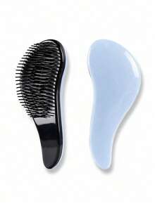 1pc Unisex Painless Detangling Comb, Suitable For Wet And Dry Hair, Anti-Hair Loss Comb, Hair Styling Tool, Essential Travel Hair Care Accessory - A - View 8
