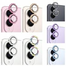 1pc Shiny Lens Protector Film, Compatible With Samsung Galaxy S25 Edge, Galaxy A26/A36/A56, Easy Installation With Positioning, High Definition Tempered Glass Anti-Scratch Wear-Resistant Lens Protection Film, Lens Protector Pad, Lens Protector, Multiple Colors Available: Shiny Pink, Shiny Blue, Silver, Purple, Multicolor - Multicolor - View 4