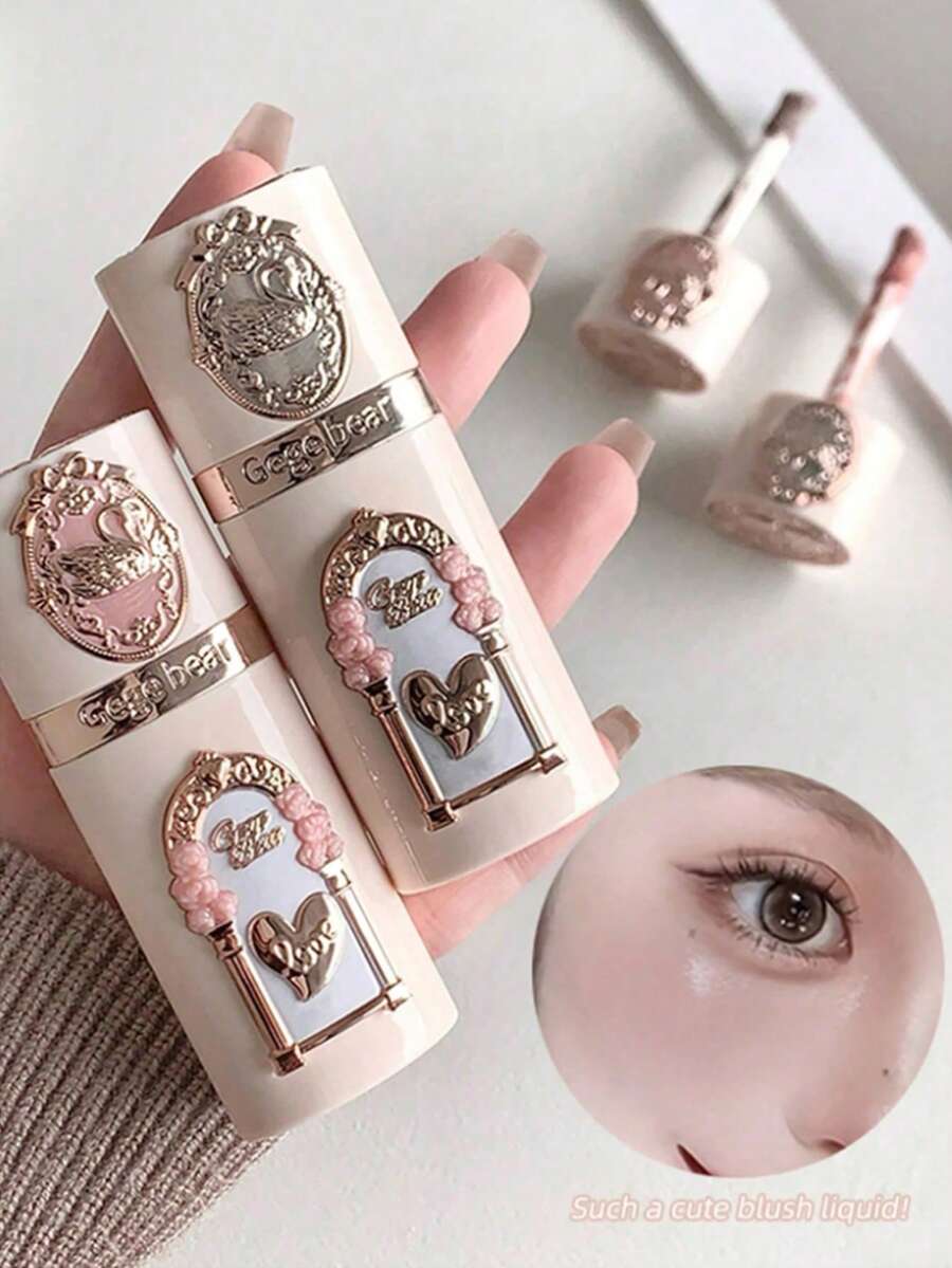 1 Peça Blush Romântico de Jardim - Hidratante e Luminoso, Cria um Efeito de Maquiagem Rosada Natural, Contorno Leve com Expansão, Contração e Acabamento Fosco Iluminador Natural, Apresenta uma Elegância Doce. Caixa de Presente Perfeita para Aniversário, Ano Novo e Dia dos Namorados, Mais Adequada para Ela.