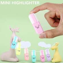 18pcs/6pcs Cute Expression Fluorescent Markers, Multicolor Highlighters For Office And Study - Sets - View 8