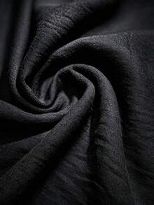 Casual Basic Women's Plus Size Long Sleeve Button-Up Shirt Autumn Black - Black - View 3