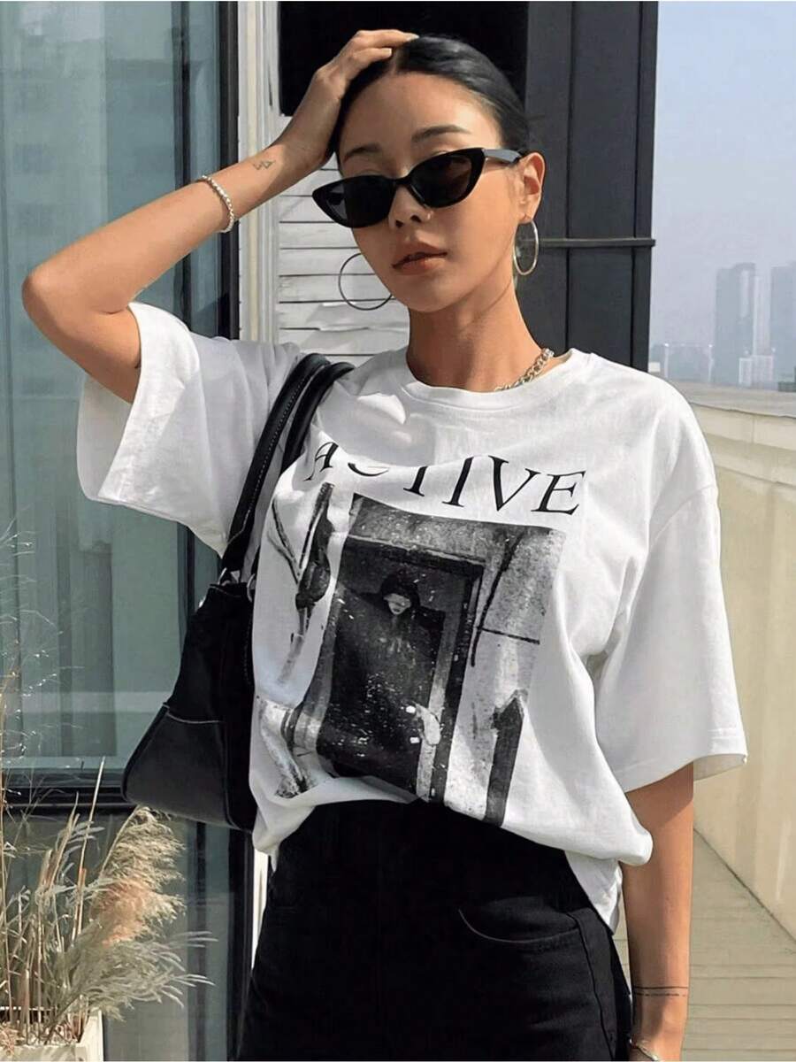 Men Sports Tees & Tanks - Black - View 1