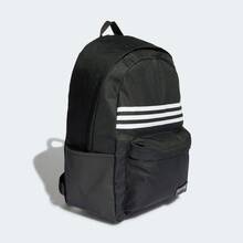 Adidas 3-Stripes Horizontal Backpack Large Capacity School Bag Sports Backpack HG0351 - Black - View 4
