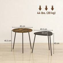 Nesting Side Table Set Of 2 - Rustic Brown - T0001-01-14085 - View 10