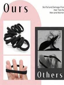 100 pièces Élastiques pour cheveux, convenant aux cheveux épais et élastiques, style à la mode. Attaches pour cheveux durables, convenant à un usage quotidien, également convenant comme cadeaux, peuvent être utilisés comme élastiques pour cheveux, supports d'étriers, équipement de protection sportive et matériel, convenant à l'achat de fournitures de bureau, dans les écoles, élastiques pour la maison, très convenant pour les personnes aux cheveux longs, également convenant aux adolescents - Multicolore - Voir 8