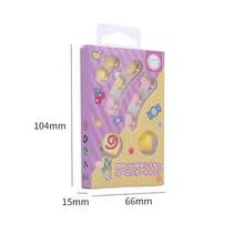 1 Set Cute Pink Star Candy Design Thumb Joystick Caps, Silicone Non-Slip Joystick Covers, Decorative Protective Covers, Compatible With Switch OLED Game Console Accessories - View 11