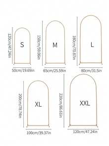 1 Set Metal Rectangular Archway Set, Suitable For Birthday, Wedding, Bridal Shower, Graduation, Anniversary, Baptism, Summer, Theme Party, Backdrop, Home Decor, Valentine's Day, Halloween, Christmas, Thanksgiving - Gold - View 5