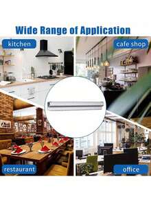 Restaurant Order Ticket Clip Organizer, Adjustable Ticket Holder For Kitchen, Cafe, Fast Food Store, Office Storage & Ticket Management 2-In-1 Space-Saving Design, Compatible With Thermal Paper, Menu, Coupon, Order Slip, Durable Material Compact Clip, Also Works As Ticket Dispenser - A - View 9