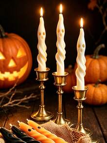 2pcs Halloween Long Ghost Pillar Scented Candles, Fun Creative Atmosphere Decor, White Mummy Shaped Handmade Soy Wax Candles, Suitable For Halloween Party, Home Decor, Holiday Gift Candles, Suitable For Halloween, Theme Party, Autumn Home Decor, Scene Atmosphere Arrangement, Bedroom Room Decor, Holiday Essential, Gift For Men, Birthday Gift For Women, Summer Decor, Classroom Decor, Birthday Gift, Home Decor, Gift For Women, Gift For Men, Home Accessories, Halloween Decorations - Multicolor - View 8
