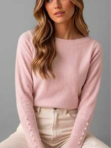 Women Sweaters - Púrpura malva - Ver 5
