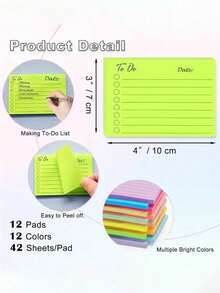 6pcs/1pc Notebook, Kombinasi Acak yang Cerah, Mudah Digunakan, Efisien untuk Mencatat dan Mengatur - Ideal untuk Pelajar, Kantor, dan Rumah - Satu-Ukuran - View 4