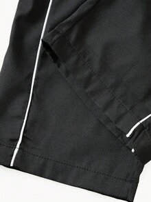 Lightweight Loose Casual Pants For Men, Versatile Sports Trousers For Spring And Autumn,Unisex Style,Loose Straight Leg Design With Drape - Black - View 6