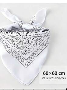 1pc Classic Cashew Pattern Versatile Cute Dog Small Square Bandana Pet Scarf - Brown - View 1