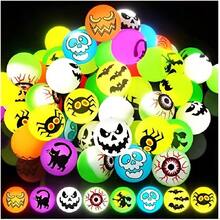 16/36pcs Glow-In-The-Dark Halloween Bouncy Balls - Pumpkin, Bat, Skull Designs, Suitable For "Trick Or Treat" Games, Classroom Prizes, Halloween Party Decorations, Durable Toy Balls - Multicolor - View 7