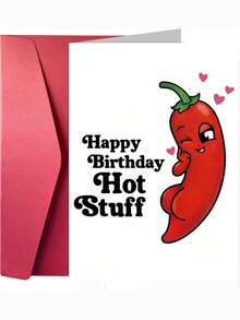 1pc Creative & Funny Birthday Greeting Card, Innovative Design, Thick Card & Envelope - Happy Birthday Dear - Solid Color Design, Suitable For Friends, Sisters, Brothers, Colleagues, Valentine's Day And Gag Gifts For Buddies - Multi-color - Thickened Greeting Card + Thickened Envelope - View 9