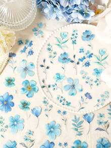 1 Set Spring Floral Series Stickers, Includes Various Floral Stickers, Suitable For DIY Notebook Creation, Floral Decoration And Decorative Stickers. Applicable Materials Include Glass, Notebooks, Etc., Used For Making Decorative Stickers - 1 Set - View 4