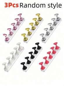 2pcs/Set (10pcs Total) - Nail Tray, Nail Art Stand Set (Base Only), Press-On Nail Art Stand, Nail Practice Hand Tray, Pre-Coated Nail Art Stand, Nail Art Display Rack, Home Nail Salon Beginner Set (Silver) Nail Box, Nail Tech Supplies, Nail Tools, Nail Supplies, Nail Stand - Multicolor - View 22