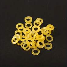 150*350/550/750 High Elastic Latex Bait Bands, Yellow Mini Rubber Rings For Fishing Pellet Bait, Durable Break-Resistant Fishing Tackle Accessories - Round - View 4