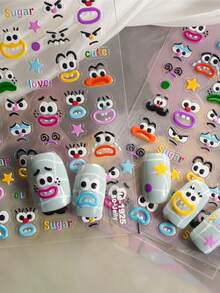 Cartoon Big Eye Decoration Sticker For Nails - Multicolor - View 6