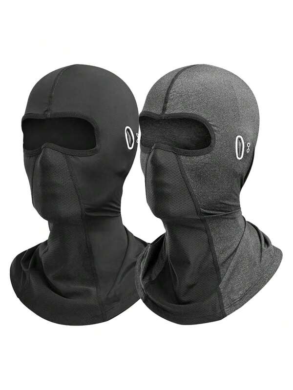 1-Piece / 2 Pieces Balaclava Cap Motorcycle Riding Face Mask, Warm Hood, Sunshade And Windproof, Suitable For Mountain Climbing And Outdoor Sports Mask