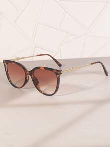 1pc New Multi-Color Cat Eye Pearl Inlaid Women's Fashion Glasses Leopard Print Bohemian PC (Polycarbonate) - Multicolor - View 17