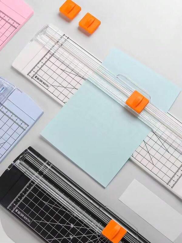Portable A3/A4 Paper Cutter, DIY Small Portable Photo Die Cutting Machine, Simple Precision Paper Trimmer, Dual-Direction Plastic Paper Cutter With Automatic Protection Blade, Suitable For School, Home And Office, Can Be Used For Cutting Photos, Cards, Scrapbooks