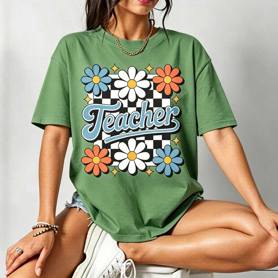 Women T-Shirts - 綠色 - 查看 1
