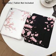 櫻花與月亮圖案彩繪效果平板保護殼附支架，相容於 Honor 8/9/10/X8/X8A/X9/X8Pro/X9Pro、MatePad SE 11"/MatePad 11"/11.5"、MatePad Pro、Apple 10th/11th Gen 2025 (A16)、Galaxy Tab A7/A9 及其他熱門機型 - 款式33 - 查看 2