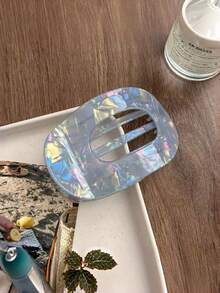 1/3件裝 醋酸纖維髮夾 平面圓形抓夾 半紮髮/盤髮髮夾 髮飾 - 彩色 - 查看 7
