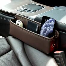 1件多功能汽車座椅收納袋－防滑、防掉落、安裝簡單－有助於減少分心駕駛，可放置手機、眼鏡和鑰匙的汽車配件 - 彩色 - 查看 10
